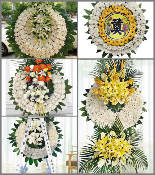 山西晋中榆社县河峪乡东清秀村花圈速递